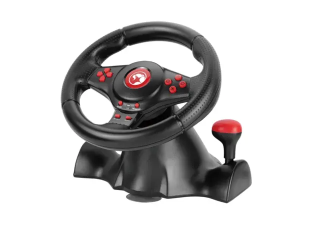 სათამაშო საჭე და პედლები MARVO GT-903  Onaga 30 racing wheel, 3 image