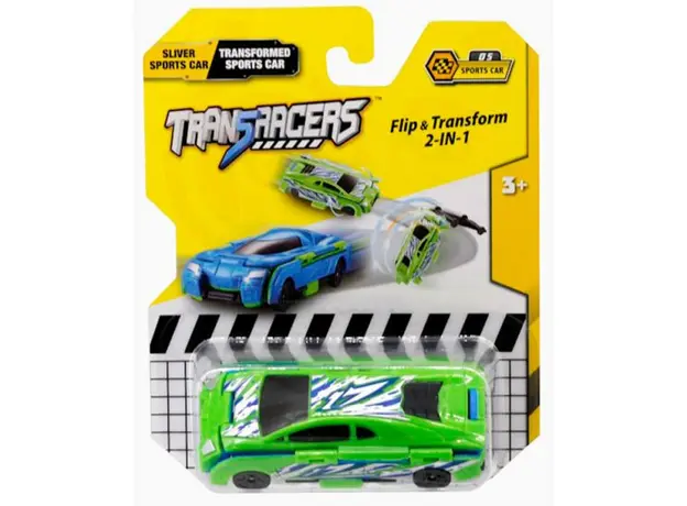 სათამაშო მანქანა TransRacers 2-in-1 Flip Vehicle- Sports Transformed Car, 2 image