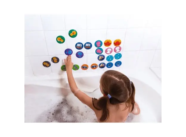 სათამაშო აბაზანისთვის Janod Bath memory 24 cards, 3 image
