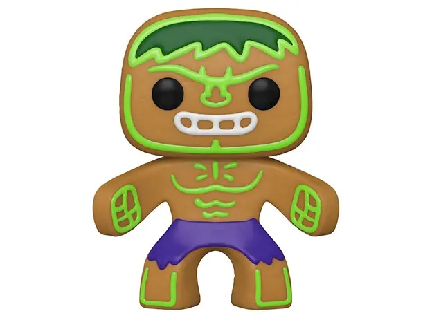 სათამაშო საკოლექციო ფიგურა Funko POP! Bobble Marvel Holiday Gingerbread Hulk 50660, 3 image