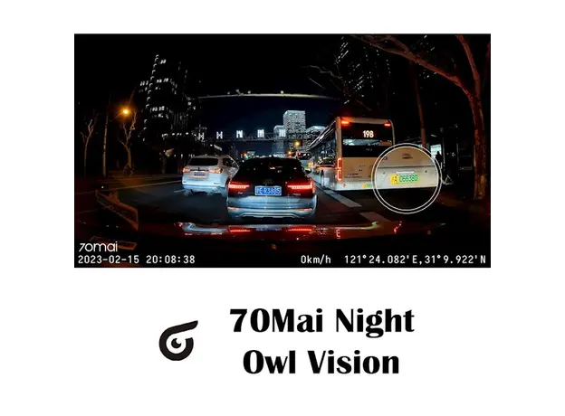 მანქანის ვიდეო რეგისტრატორი Xiaomi 70Mai A200-1 + RC11, FHD, Built in WiFi, 130°, Dash Cam Set, Black, 6 image