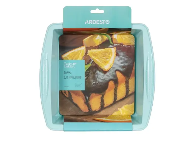 საცხობი ფორმა Ardesto AR2321T Rectangular Roaster Tasty baking, 26x25x6 cm, Silicone Blue, 3 image