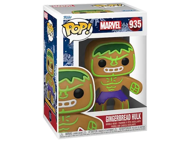 სათამაშო საკოლექციო ფიგურა Funko POP! Bobble Marvel Holiday Gingerbread Hulk 50660