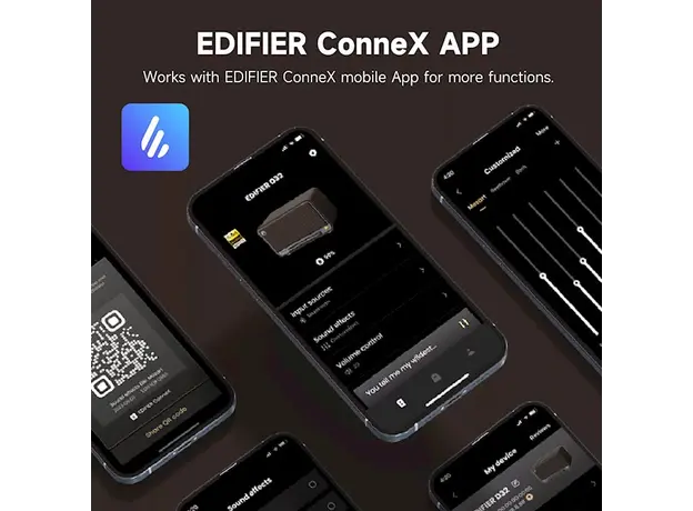 დინამიკი Edifier D32 Tabletop Wireless Speaker Black Walnut, 11 image