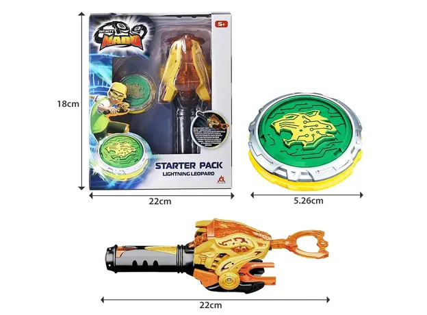 სათამაშო ნაკრები Infinity Nado VI Starter Pack Lighting Leopard, 6 image