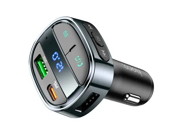 მანქანის დამტენი Hoco E70 PD30W+QC3.0 car BT FM transmitter Magic Night, 3 image