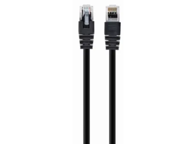 ქსელის კაბელი Gembird PP12-0.5M/BK Patch Cord UTP CAT5E 0.5m Black, 3 image