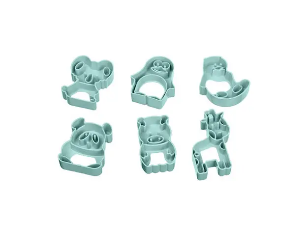 გამოსაცხობი ფორმა ARDESTO Animals Biscuit Moulds 6 pcs, tiffany blue, 3 image