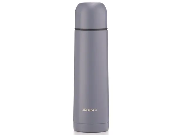 თერმოსი Ardesto Vacuum flask Bright City, 500ml, stainless steel, grey, 3 image