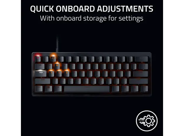 კლავიატურა Razer Keyboard Huntsman V3 Pro Mini RGB 61key Analog Optical Switches USB-A EN, black, 3 image