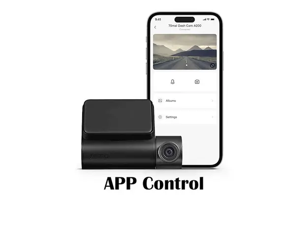 მანქანის ვიდეო რეგისტრატორი Xiaomi 70Mai A200-1 + RC11, FHD, Built in WiFi, 130°, Dash Cam Set, Black, 3 image