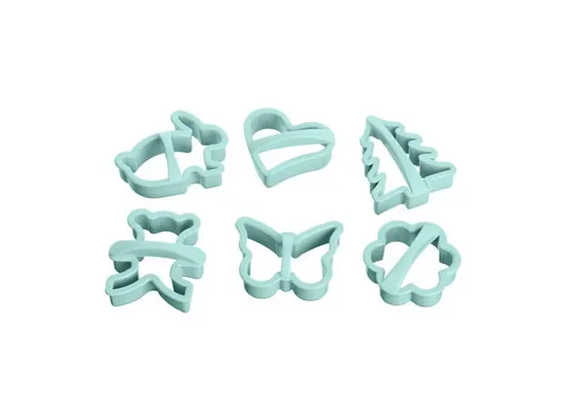 გამოსაცხობი ფორმა ARDESTO Elegance Biscuit Moulds 6 pcs, tiffany blue