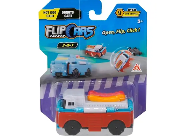 სათამაშო მანქანა Flip Cars Dessert cart & Hot dog car, 3 image
