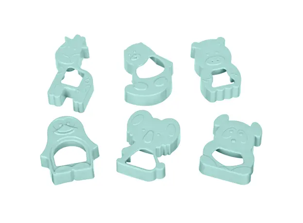 გამოსაცხობი ფორმა ARDESTO Animals Biscuit Moulds 6 pcs, tiffany blue