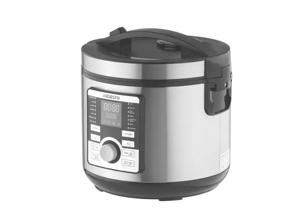 მულტისახარში Ardesto multicooker, 860W, bowl-5l, electronic control, recipes book, iron/plastic, silver, 4 image