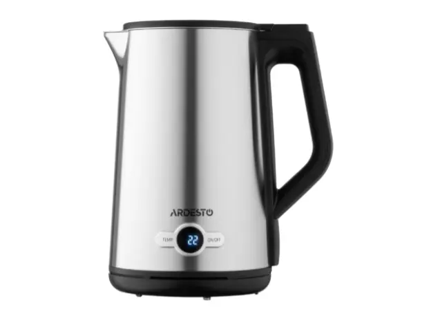 ელექტრო ჩაიდანი Ardesto Electric kettle  Steel Collection EKL-X52E, 1.7L, LED display, double-walled, STRIX, silver, 6 image