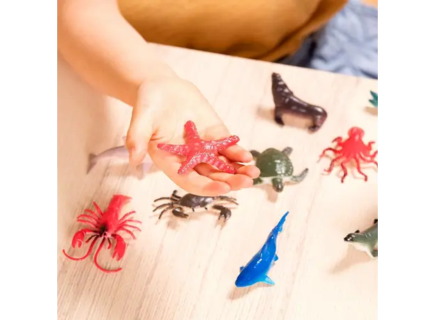 წყალქვეშა სამყაროს სათამაშო ნაკრები Terra SEA ANIMALS IN TUBE, 4 image