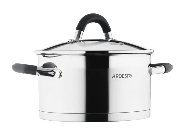 ქვაბების ნაკრები Ardesto Cookware set Gemini Monza with drain, 6pcs, stainless steel, 6 image