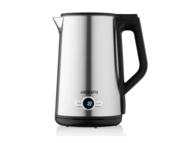 ელექტრო ჩაიდანი Ardesto Electric kettle  Steel Collection EKL-X52E, 1.7L, LED display, double-walled, STRIX, silver, 2 image