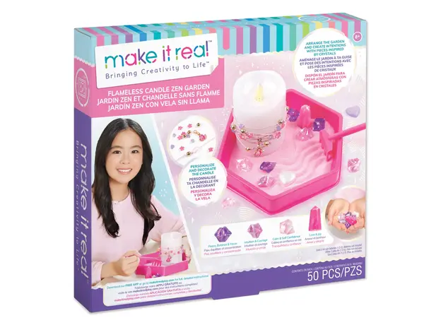 ელექტრო სანთელი დეკორით Make It Real Flameless Candle Zen Garden