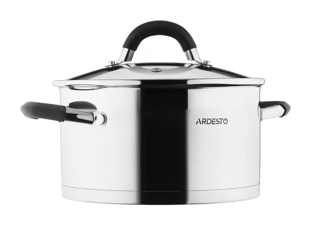 ქვაბების ნაკრები Ardesto Cookware set Gemini Monza with drain, 6pcs, stainless steel, 7 image