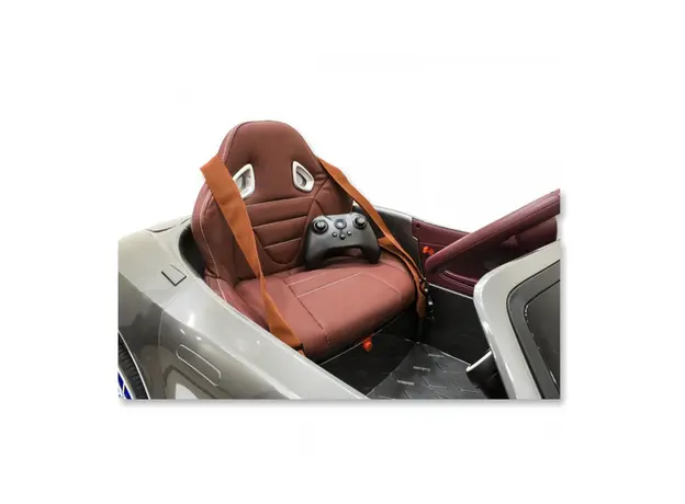 ბავშვის ელექტრო მანქანა ASTON MARTIN DB11 კაუჩუკის საბურავებით და ტყავის სკამით, 4 image