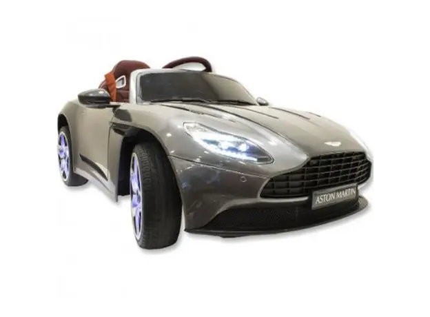 ბავშვის ელექტრო მანქანა ASTON MARTIN DB11 კაუჩუკის საბურავებით და ტყავის სკამით, 2 image