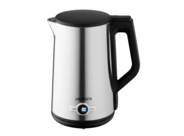 ელექტრო ჩაიდანი Ardesto Electric kettle  Steel Collection EKL-X52E, 1.7L, LED display, double-walled, STRIX, silver, 3 image