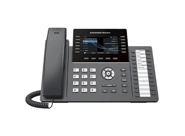 IP ტელეფონი Grandstream GRP2636, IP Phone, PoE, 6 SIP, 12 lines, Gigabit Port, Black, 2 image
