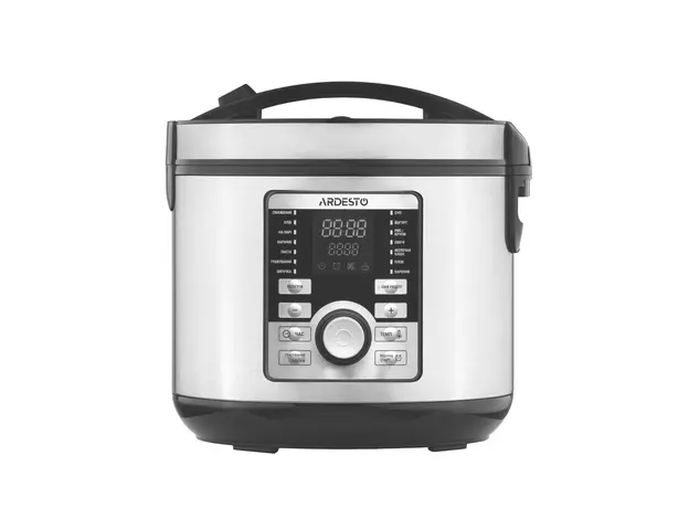 მულტისახარში Ardesto multicooker, 860W, bowl-5l, electronic control, recipes book, iron/plastic, silver