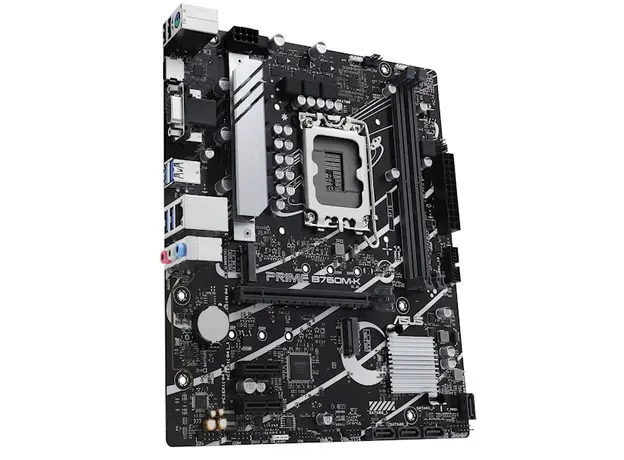 დედა დაფა ASUS Motherboard PRIME B760M-K s1700 B760 2xDDR5 M.2 HDMI D-Sub mATX, 3 image
