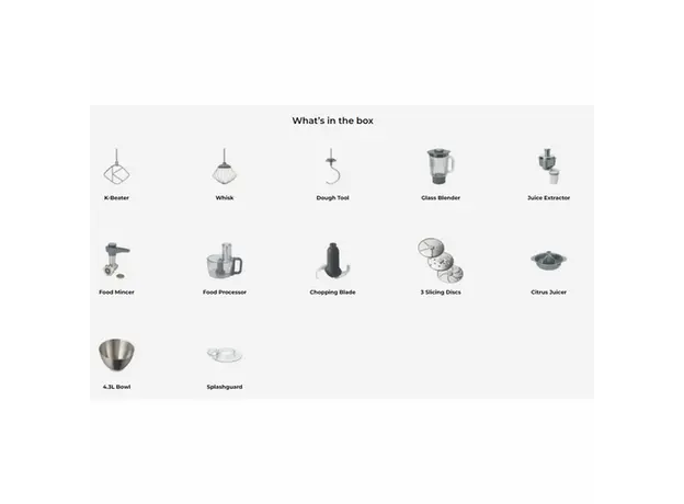 სამზარეულოს კომბაინი KENWOOD KHC29A.X0SI, 7 image