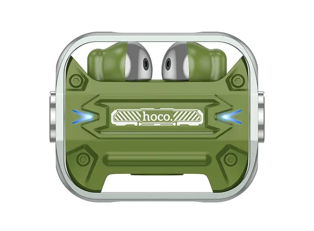 ყურსასმენი Hoco EW55 Trendy true TWS wireless headset Army green, 3 image