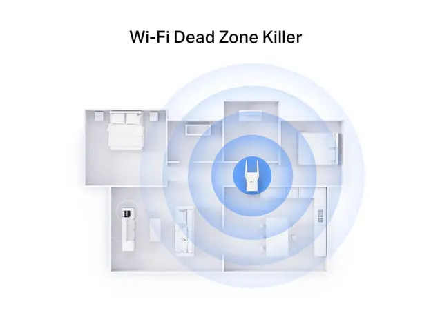 როუტერი TP-link RE705X AX3000 Wi-Fi 6 Range Extender, 4 image