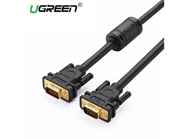 VGA კაბელი UGREEN VG101 (11634) VGA Male to Male Cable 15m (Black)