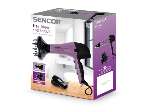 თმის საშრობი Sencor SHD 6700VT HAIR DRYER, 7 image