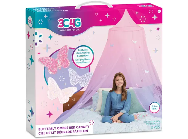 საწოლის დეკორაცია Make It Real 3C4G Butterfly Ombre Canopy