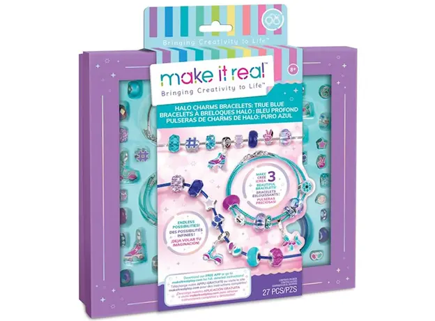 სამაჯურების ნაკრები Make It Real Halo Charms Bracelets True Blue