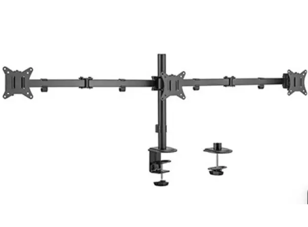 მონიტორის საკიდი Gembird MA-D3-01 Adjustable desk 3-display mounting arm 17"-27"