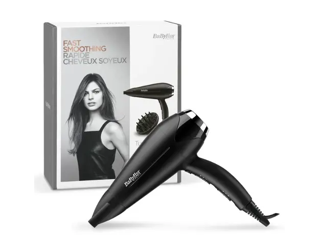 თმის საშრობი Babyliss D572DE Turbo Smooth 2200 Hair Dryer Black, 4 image
