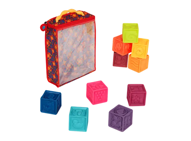 ასაწყობი კუბები Btoys ONE TWO SQUEEZE, SOFT BLOCKS, 4 image