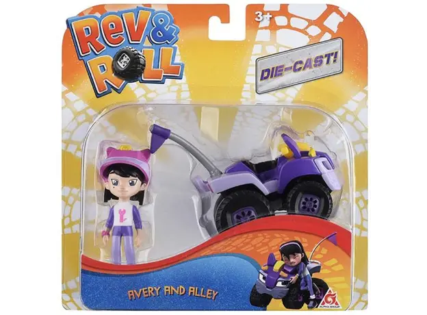 მანქანა Rev&Roll Die Cast Avery & Alley