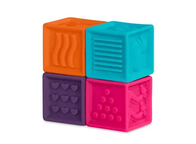 ასაწყობი კუბები Btoys ONE TWO SQUEEZE, SOFT BLOCKS, 3 image