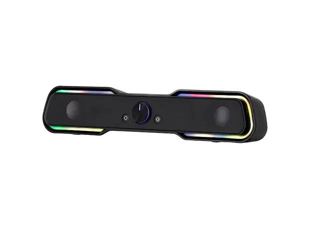 დინამიკი 2E Multimedia speaker  PCS101 RGB, 2.0, USB, Black, 4 image