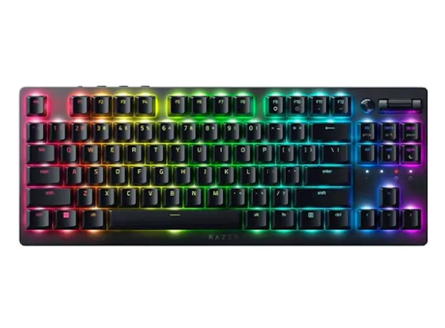 კლავიატურა Razer Keyboard DeathStalker V2 Pro TKL RGB 84key Red Switch USB/WL/BT EN, black