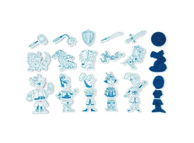 სათამაშო Janod SET OF 30 STAMPINOO WARRIORS STAMPS, 4 image