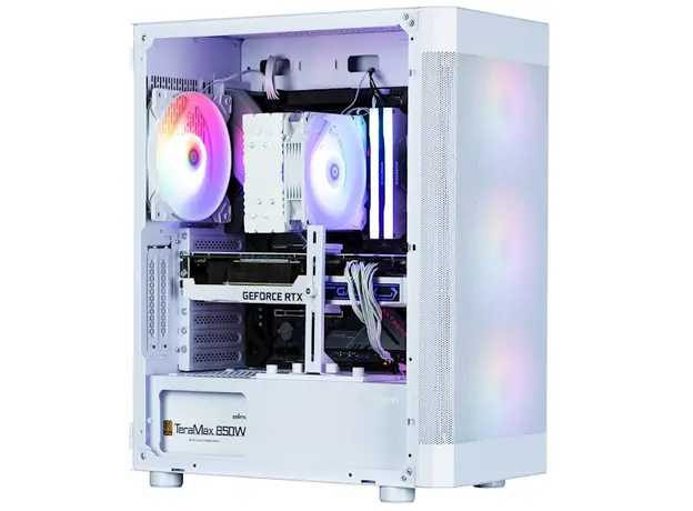 ქეისი Zalman PC case I4 TG without PSU, 2xUSB3.0, 1xUSB2.0, 4x140mm RGB, VGA 320mm, LCS ready, TG Side Panel, ATX, white, 4 image