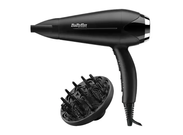 თმის საშრობი Babyliss D572DE Turbo Smooth 2200 Hair Dryer Black, 2 image