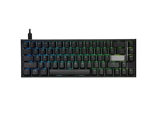 კლავიატურა Ducky Keyboard  One 2 SF, Cherry Blue, RGB LED, RU, Black-White, 2 image