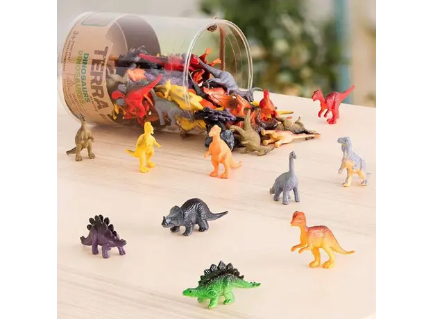 დინოზავრთა სამყაროს სათამაშო ნაკრები Terra DINOSAURS IN TUBE, 3 image